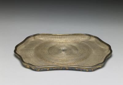 图片[2]-Shallow tray with silver woven pattern and mother-of-pearl inlay, Qing dynasty (1644-1911)-China Archive